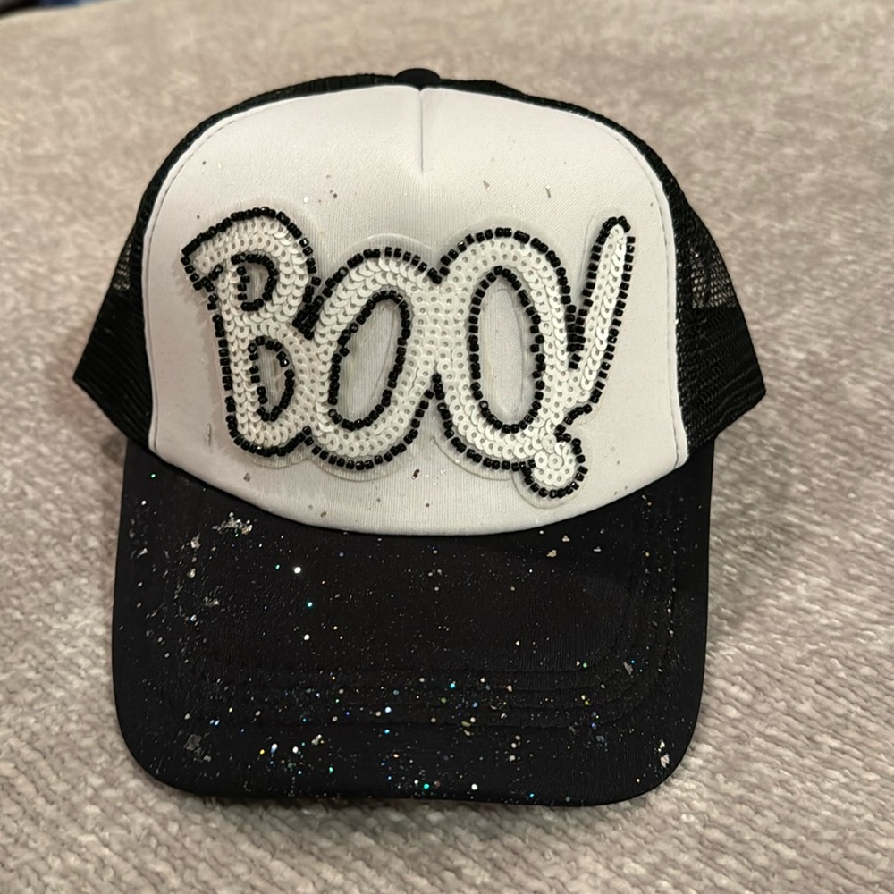 Judith March NEW BOO! Hat with glitter bill